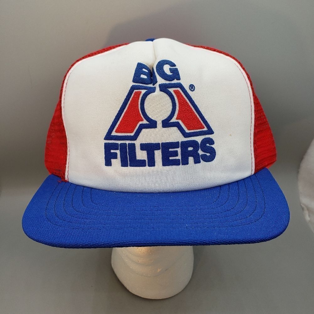 Vintage USA MADE Big A Auto Filters Trucker Hat Snapback Cap Vintage NWOT Auto